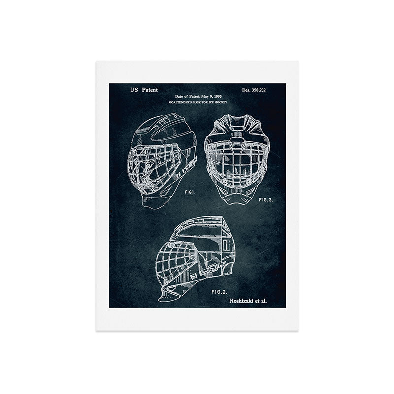 1995 - Goaldtender's mask for ice hockey Art Print