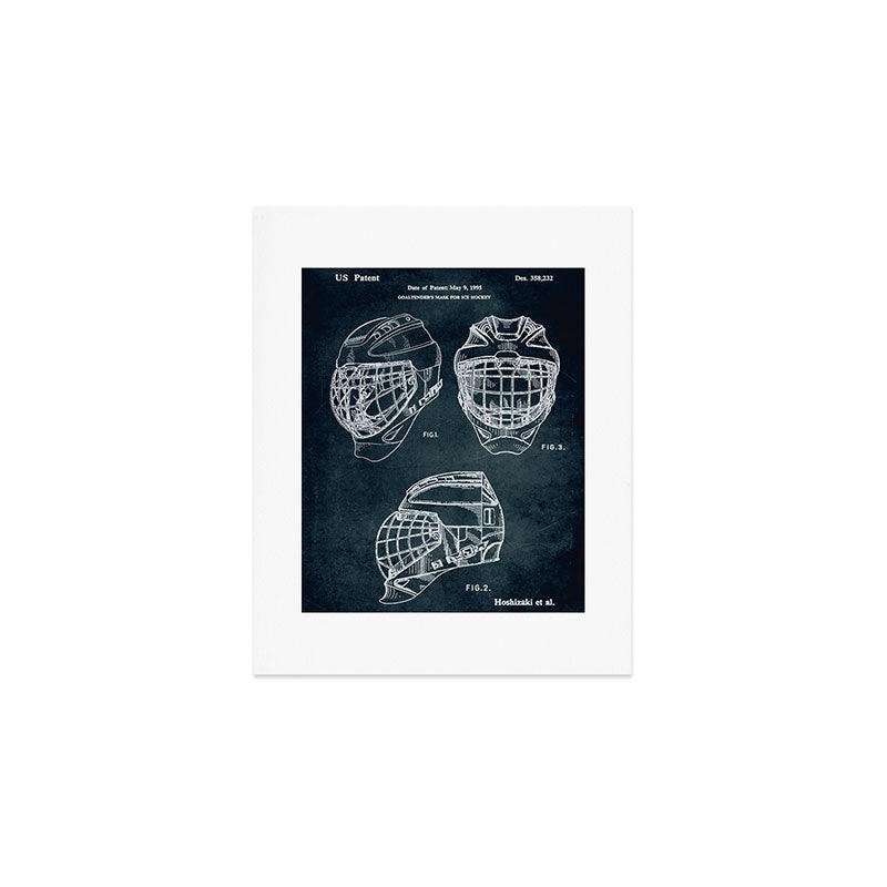 1995 - Goaldtender's mask for ice hockey Art Print