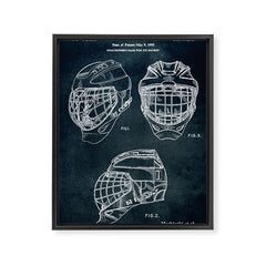 1995 - Goaldtender's mask for ice hockey Framed Canvas Print
