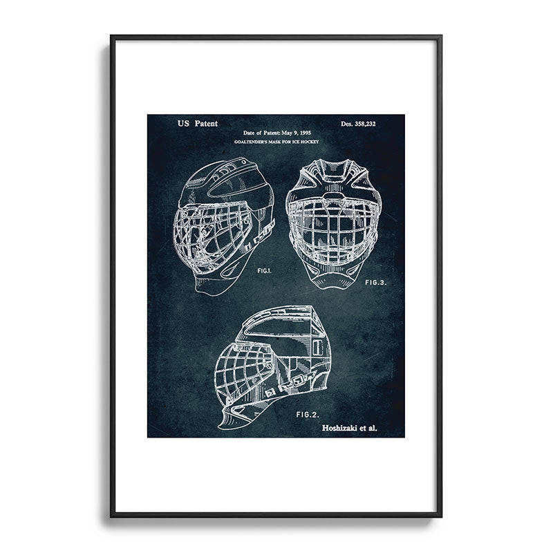 1995 - Goaldtender's mask for ice hockey Framed Art Print