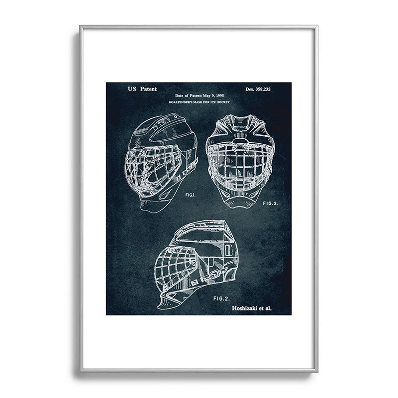 1995 - Goaldtender's mask for ice hockey Framed Art Print