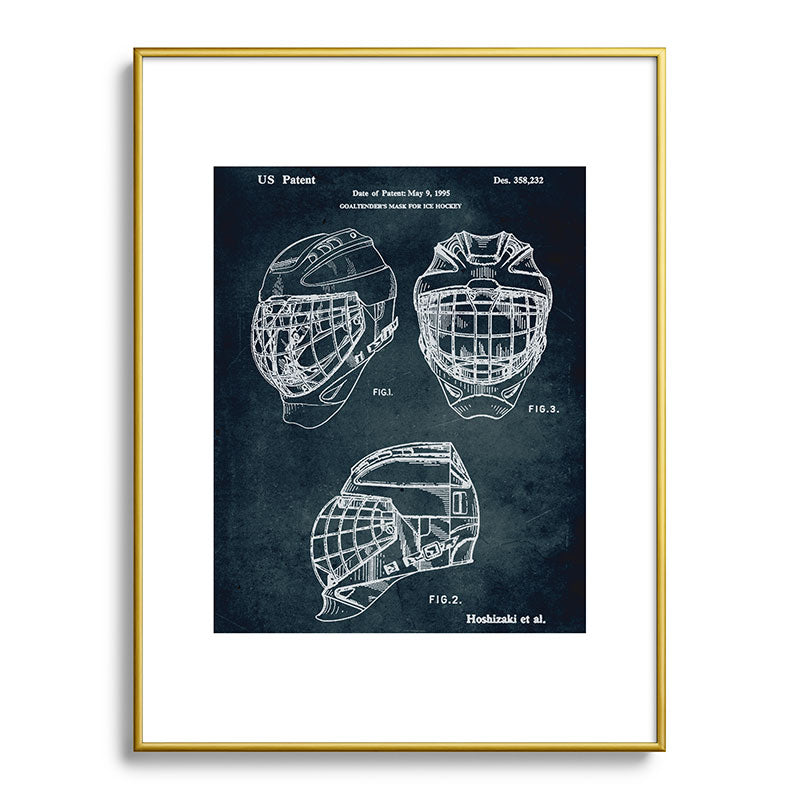 1995 - Goaldtender's mask for ice hockey Framed Art Print