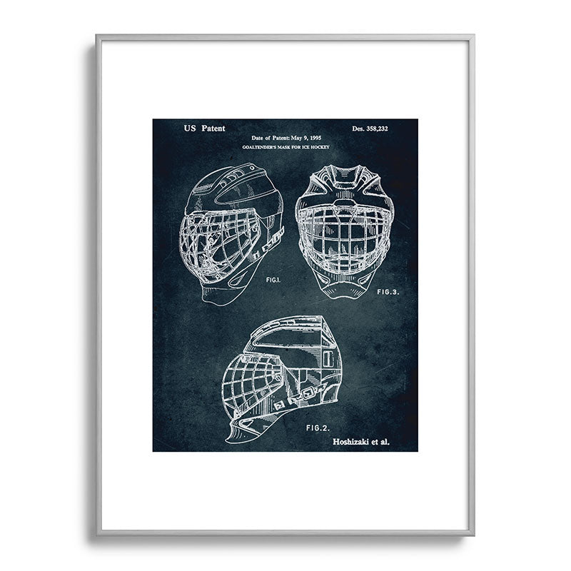 1995 - Goaldtender's mask for ice hockey Framed Art Print