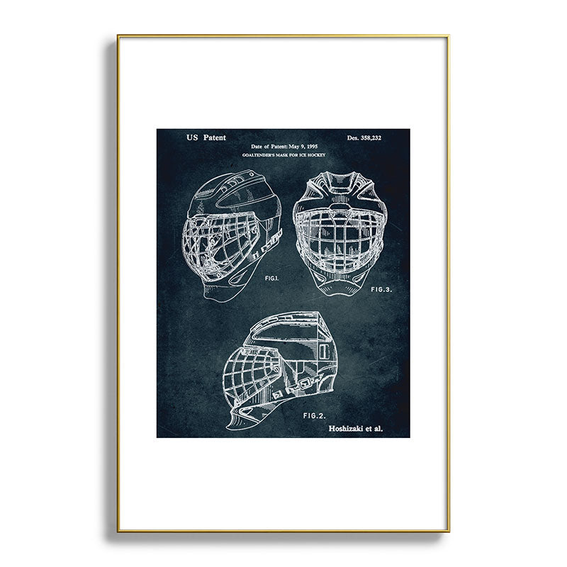 1995 - Goaldtender's mask for ice hockey Framed Art Print