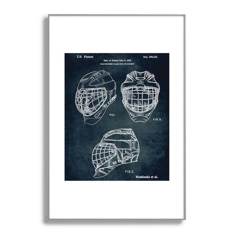 1995 - Goaldtender's mask for ice hockey Framed Art Print
