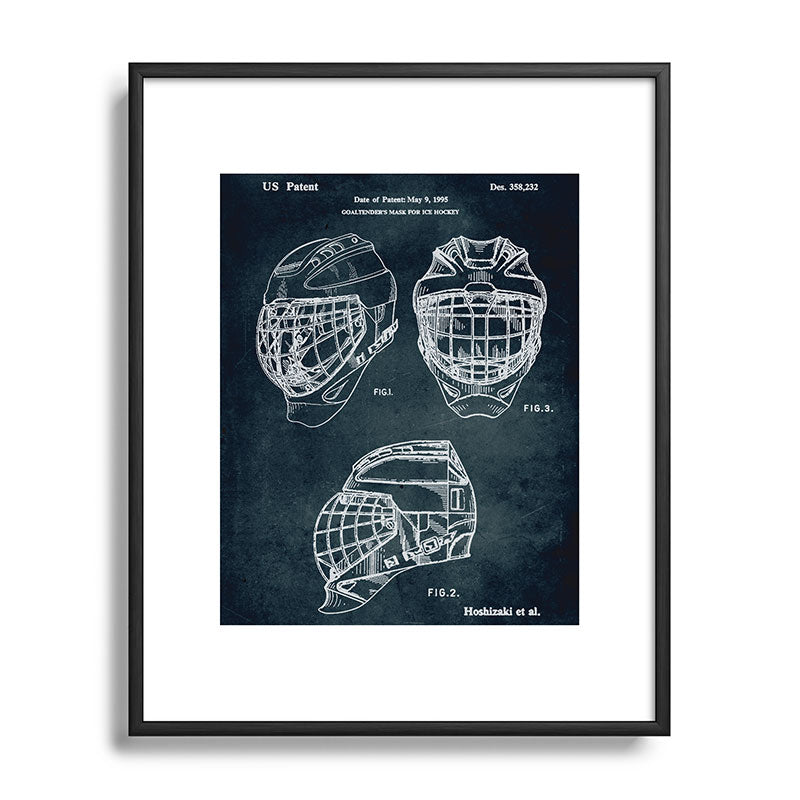 1995 - Goaldtender's mask for ice hockey Framed Art Print