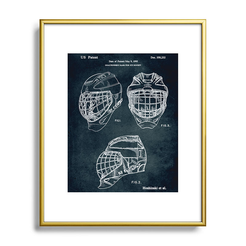 1995 - Goaldtender's mask for ice hockey Framed Art Print