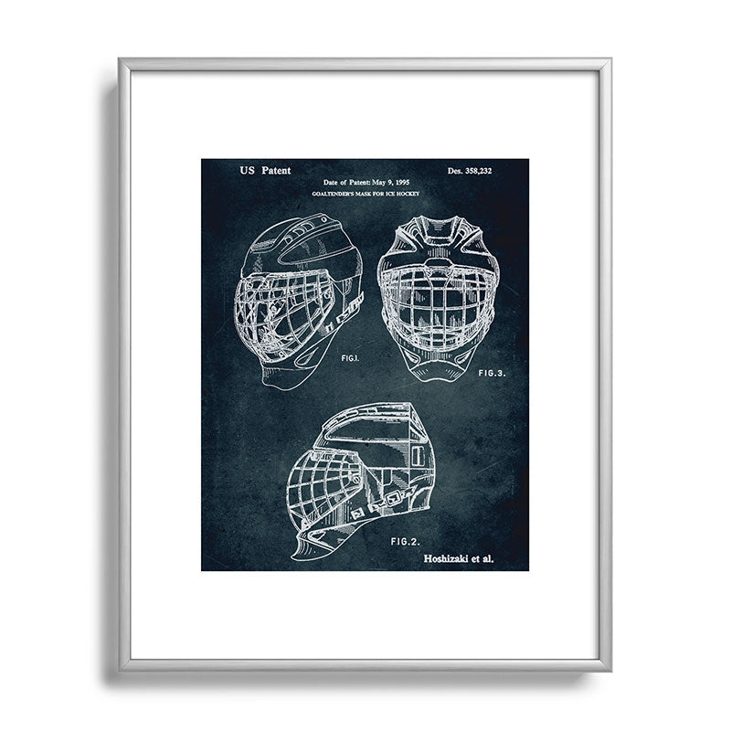 1995 - Goaldtender's mask for ice hockey Framed Art Print