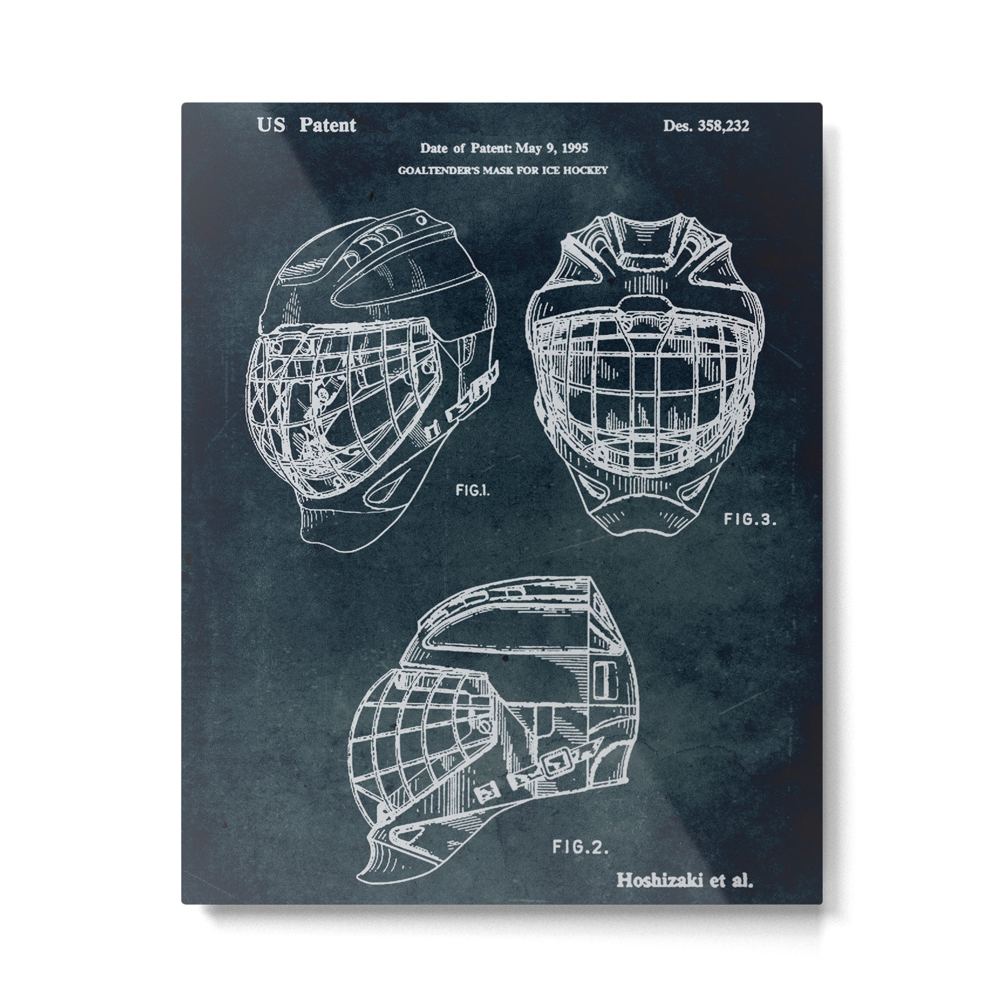 1995 - Goaldtender's mask for ice hockey Metal Print