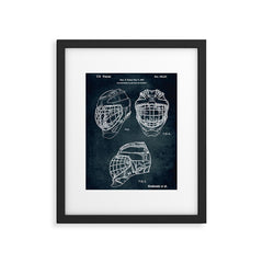 1995 - Goaldtender's mask for ice hockey Framed Art Print