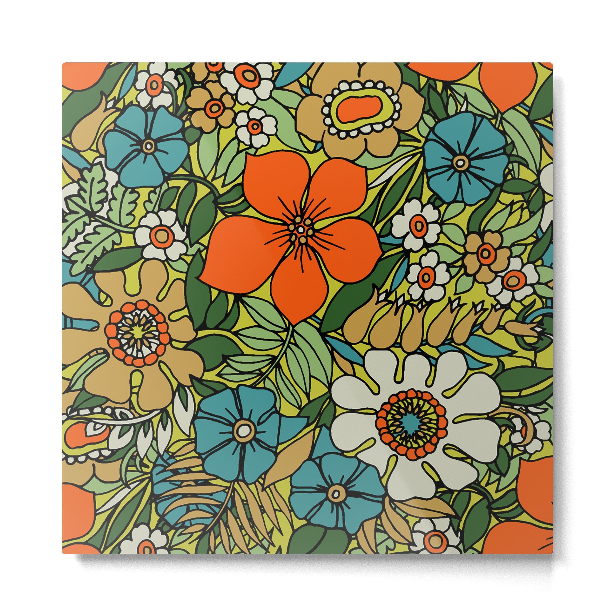 70s Plate Metal Print